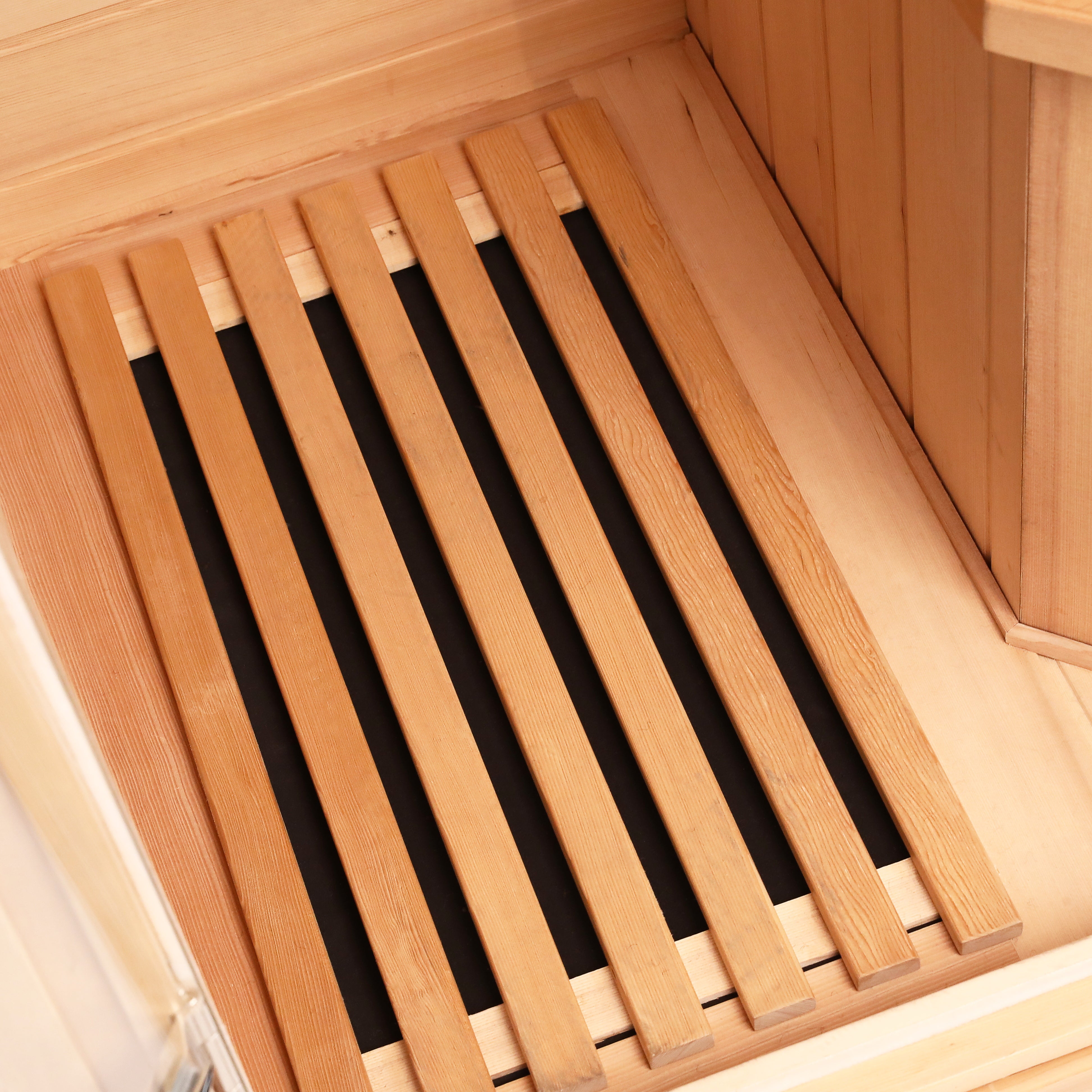 HomeMiYN 1 Single Person Indoor Bluetooth Compatible Low EMF FAR Infrared Sauna in Hemlock