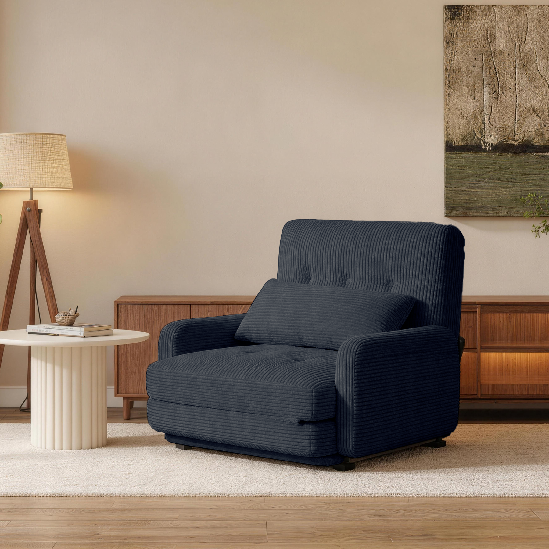 HomeMiYN Folding Sofa Bed in grey color #color_Grey