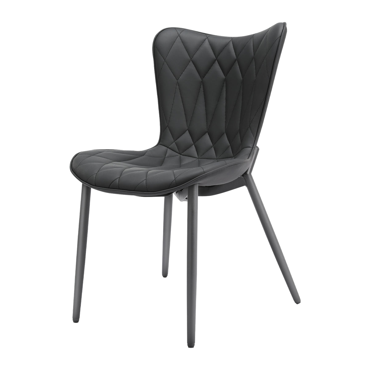 Barhocker Barstühle mit Lehne Verschleißfest Kratzfest Schwarz/Grau 2er Set (Schwarz)