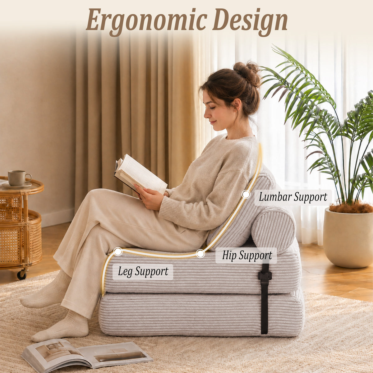HomeMiYN Bean Bag Sofa for Living Room