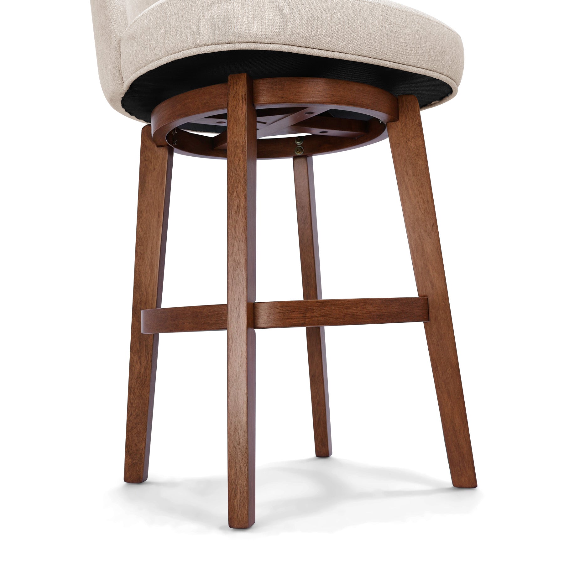 Modern Swivel Bar Stool #base-shape_Round Base #color_Dove Gray