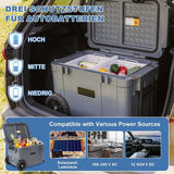 HomeMiYN Kühlbox 45L kompressor Kühlbox Auto Kühlschrank doppelte Temperaturregelung, Im Fahrzeug(12V kfz-Anschluss) und zu hause nutzbar
