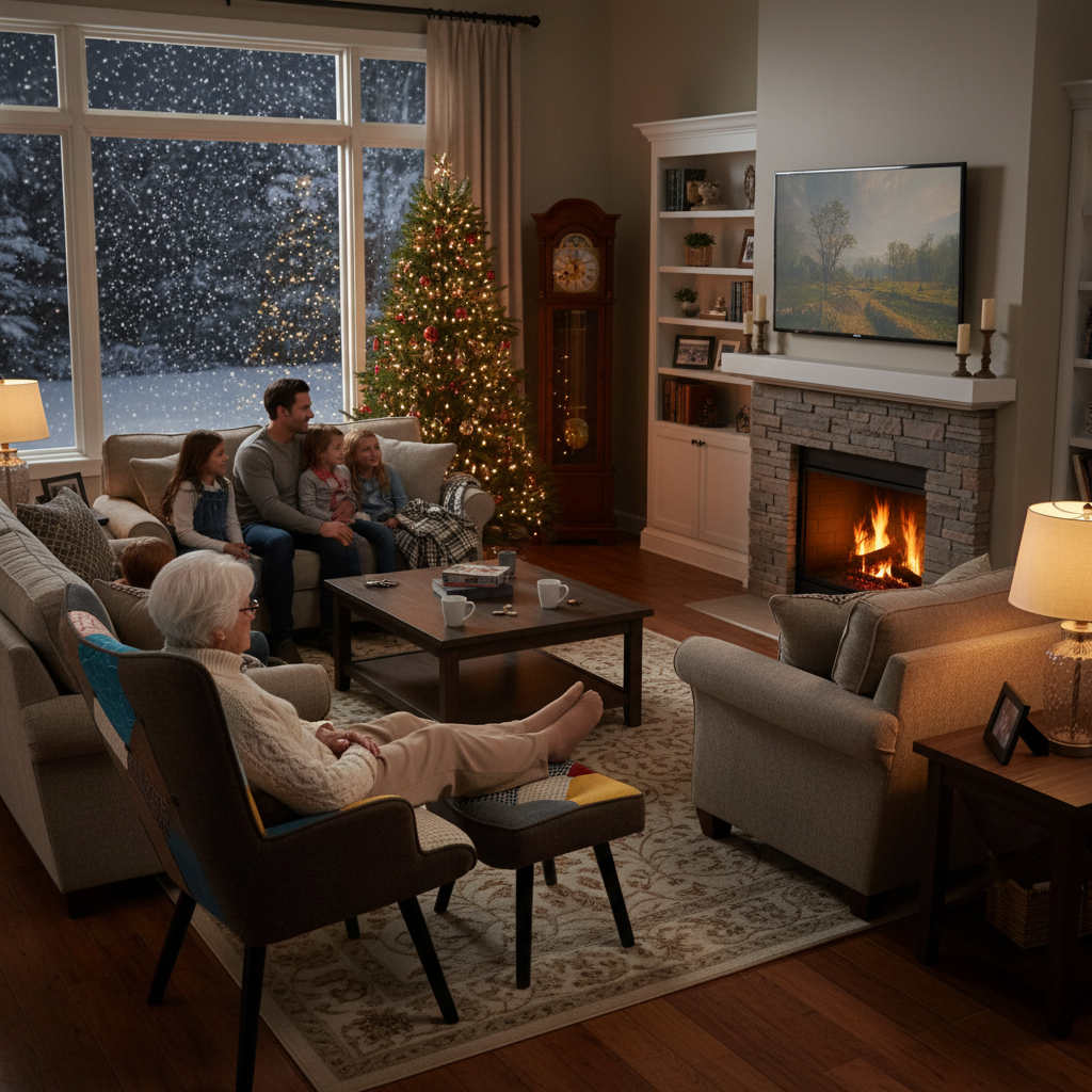 HomeMiYN Patchwork Chair,Accent Armchair with Ottoman Single Sofa Chair Brown US