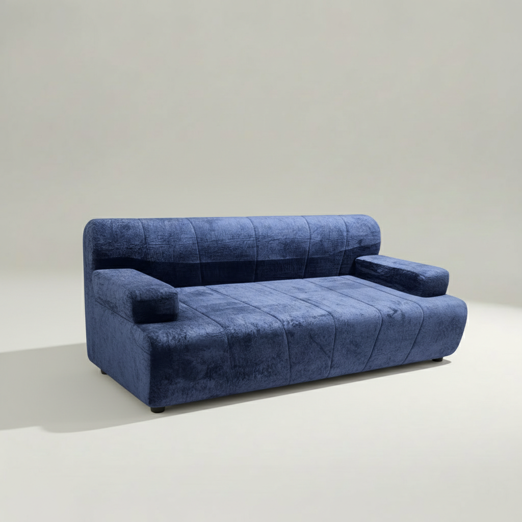 Pre Order - Arlo Modern Velvet 3-Seater Sofa with Vertical Channel Tufting