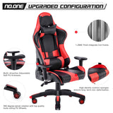 HomeMiYN Gaming Chair Racing Reclining Swivel High Back Chair Set