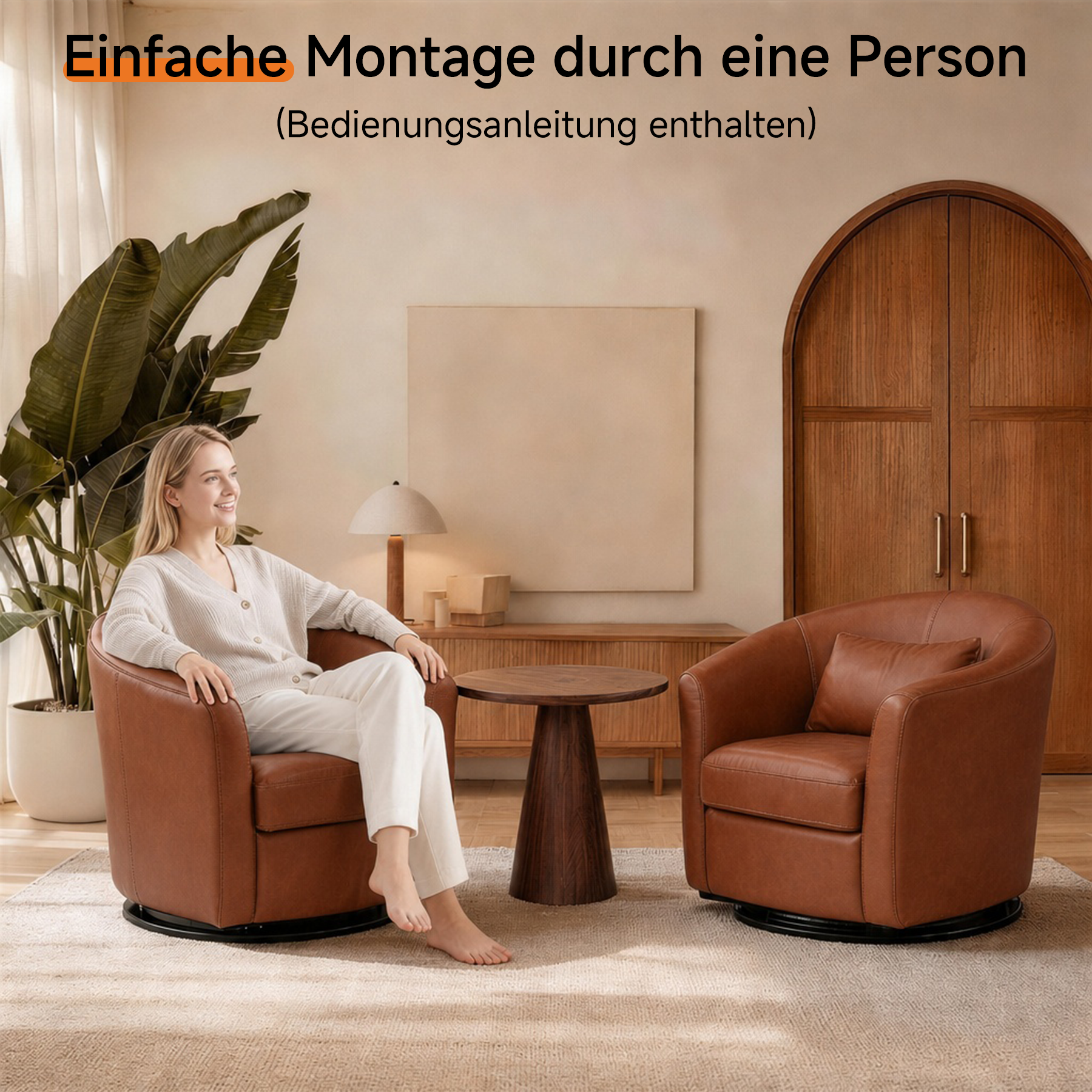 Leather Tub Chair