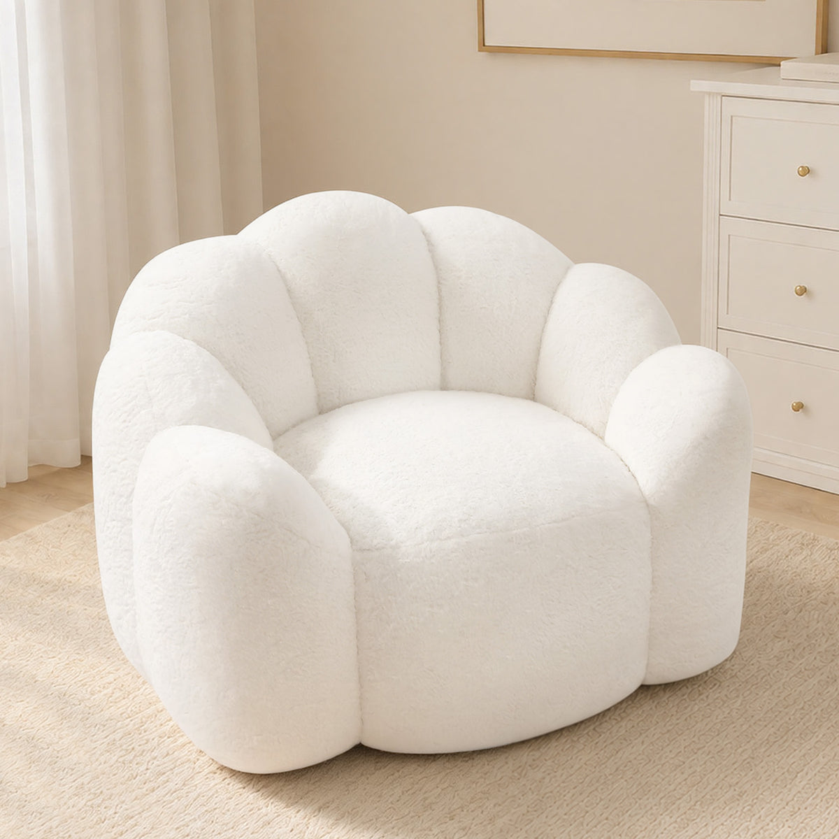 HomeMiYN Flower Shaped Bean Bag Chair for Adults