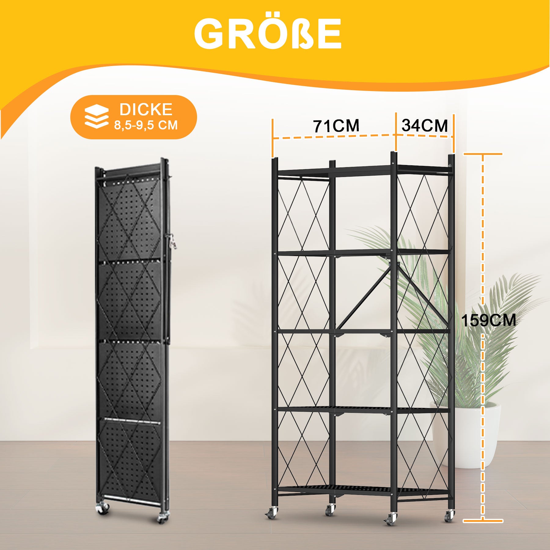 5-Tier Foldable Shelf