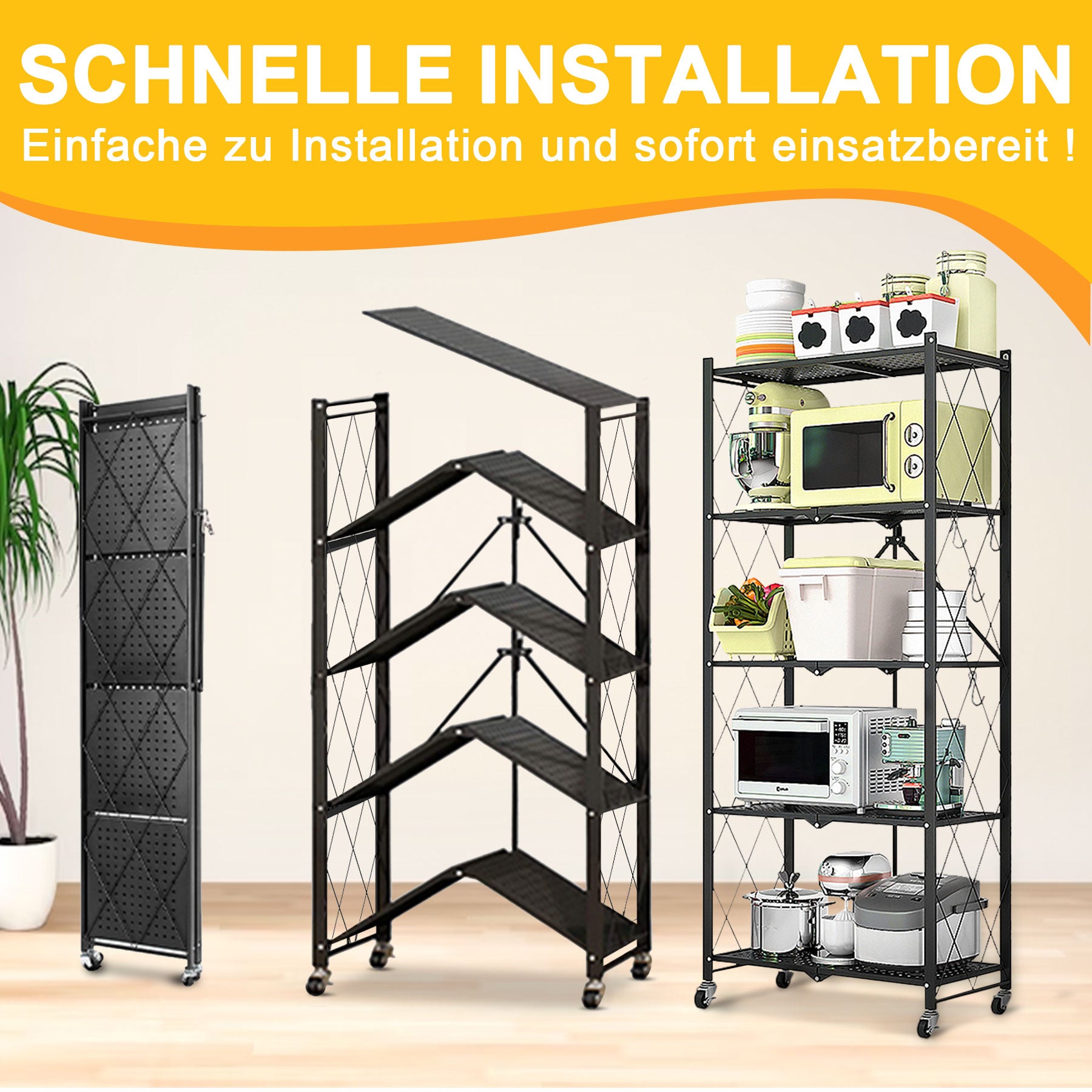 5-Tier Foldable Shelf