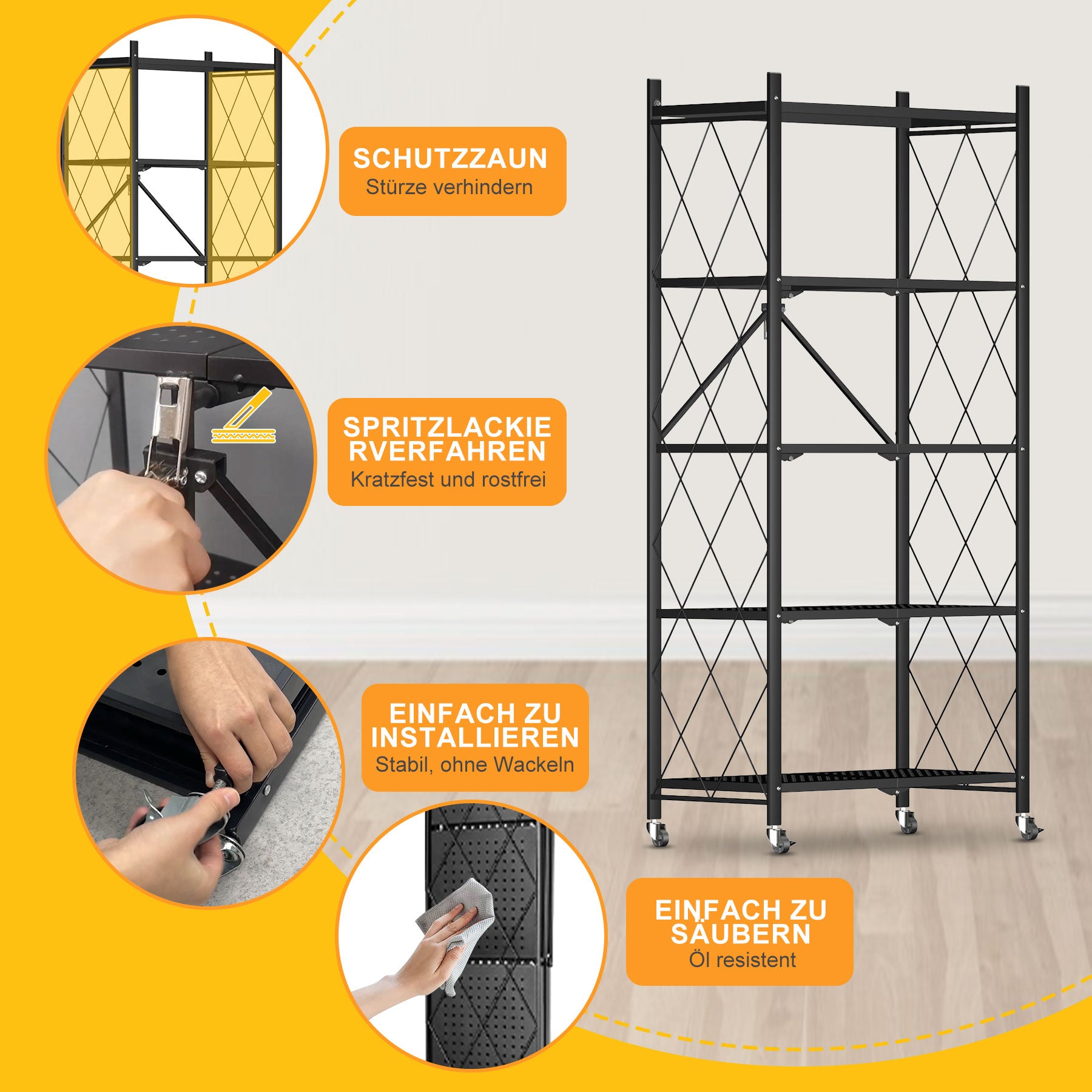 5-Tier Foldable Shelf