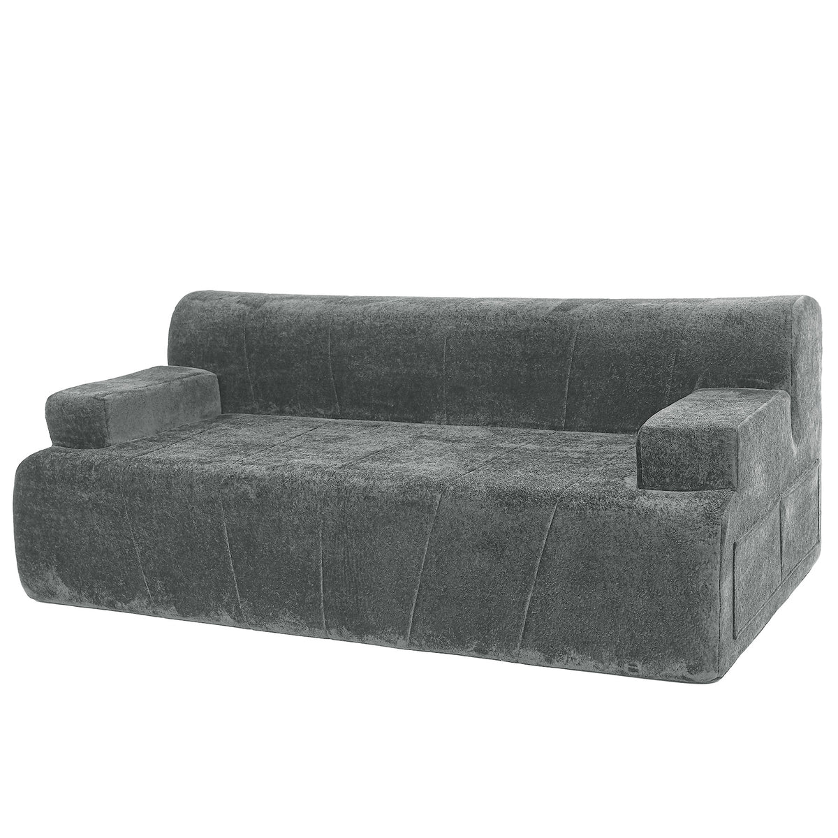HomeMiYN 178cm 3-Seater Corduroy Boneless Sofa No Assembly Required