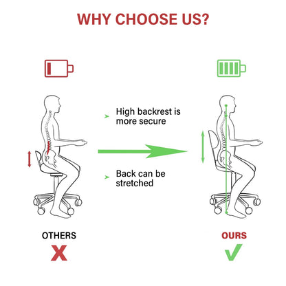HomeMiYN Office Bar Chairs Stool Adjustable Counter Chair with Back