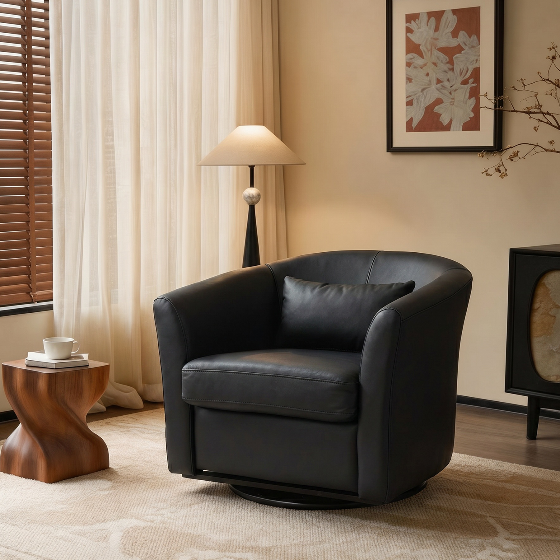 Leather Tub Chair