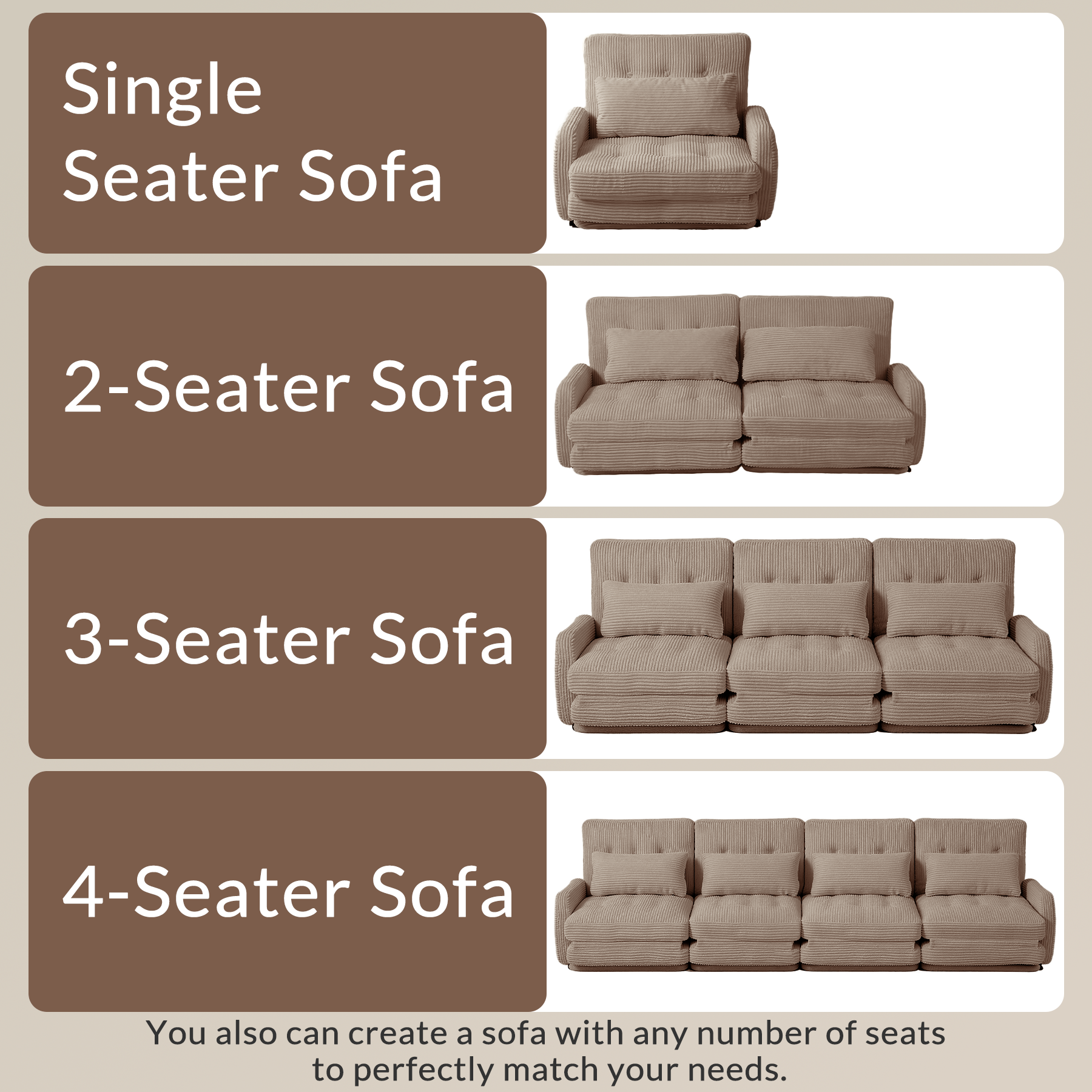 HomeMiYN Folding Sofa Bed in brown color #color_Brown