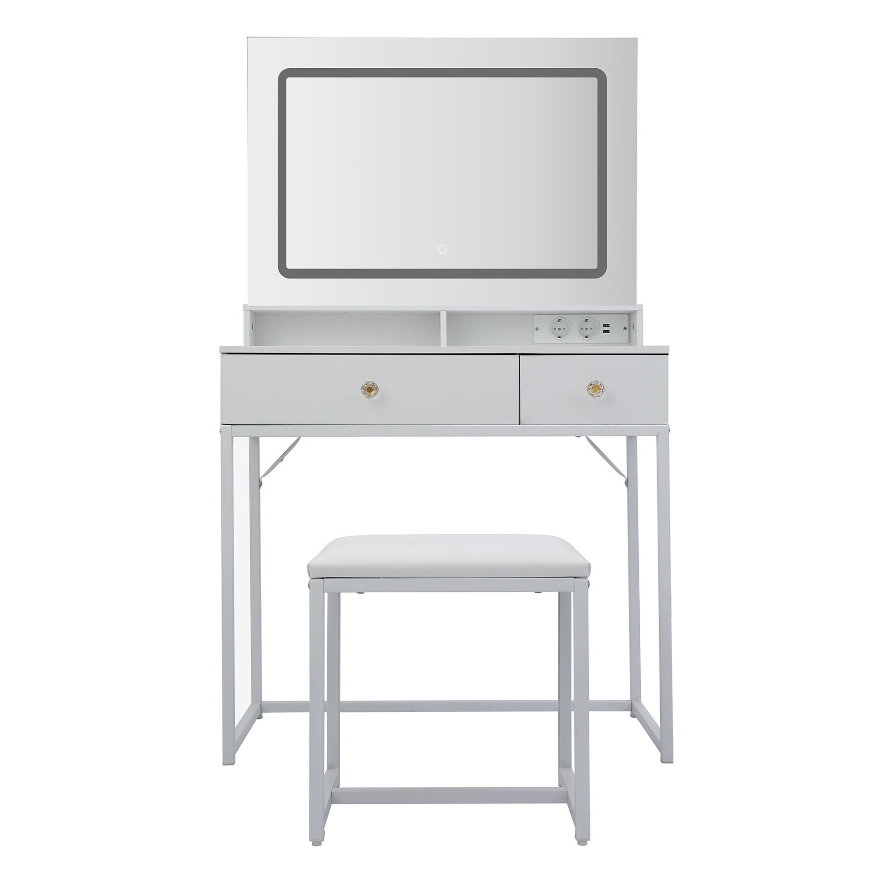 Vanity Table with Smart Mirror Without Cabinet