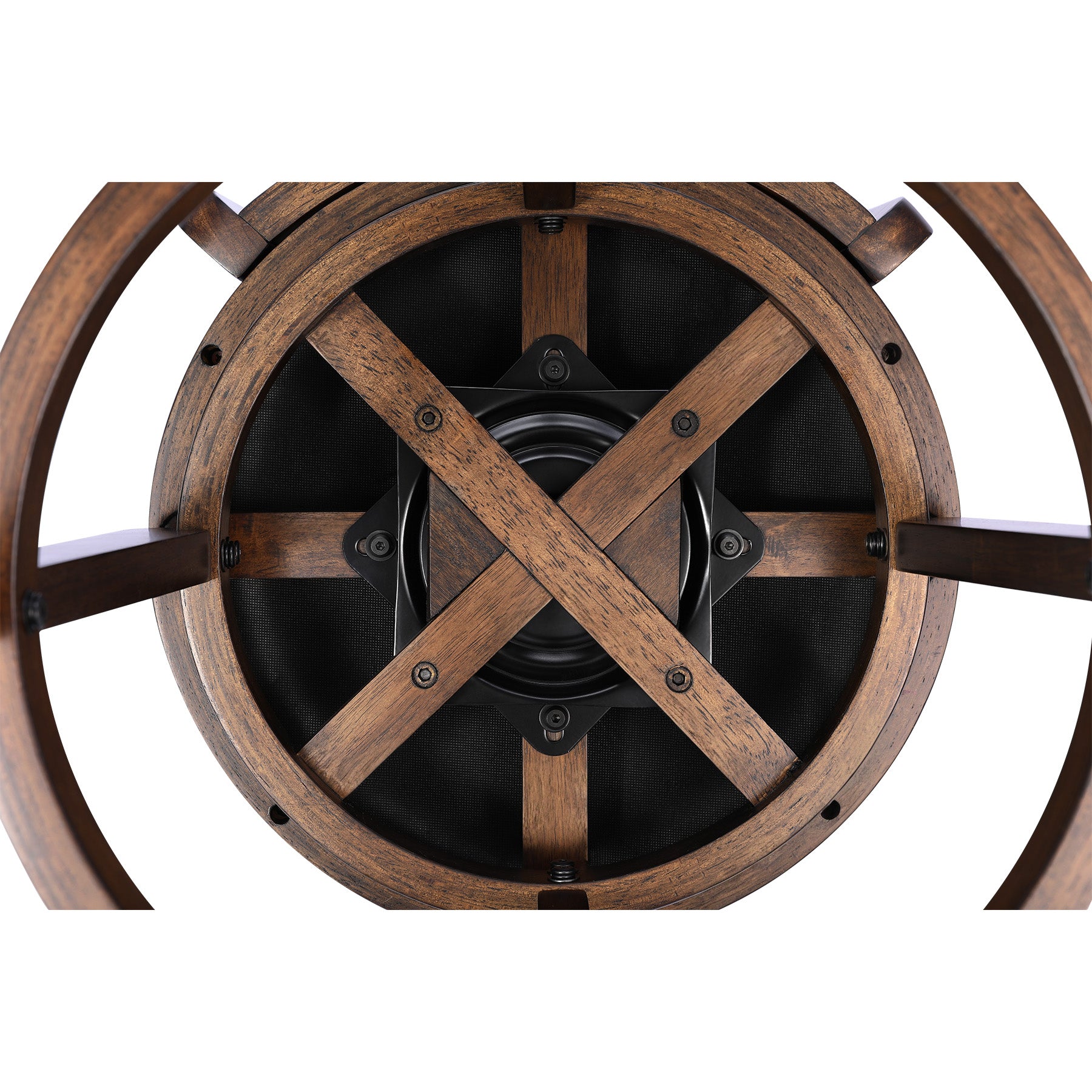 Modern Swivel Bar Stool with Classic Wood Slat Back #backrest_Vertical Slat