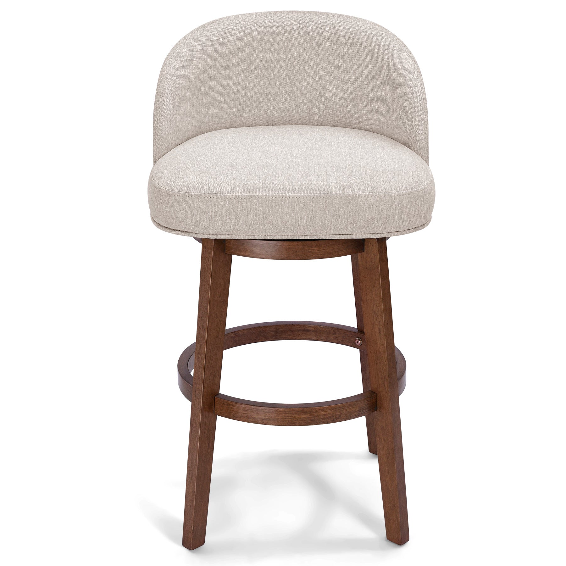 Modern Swivel Bar Stool #base-shape_Round Base #color_Dove Gray