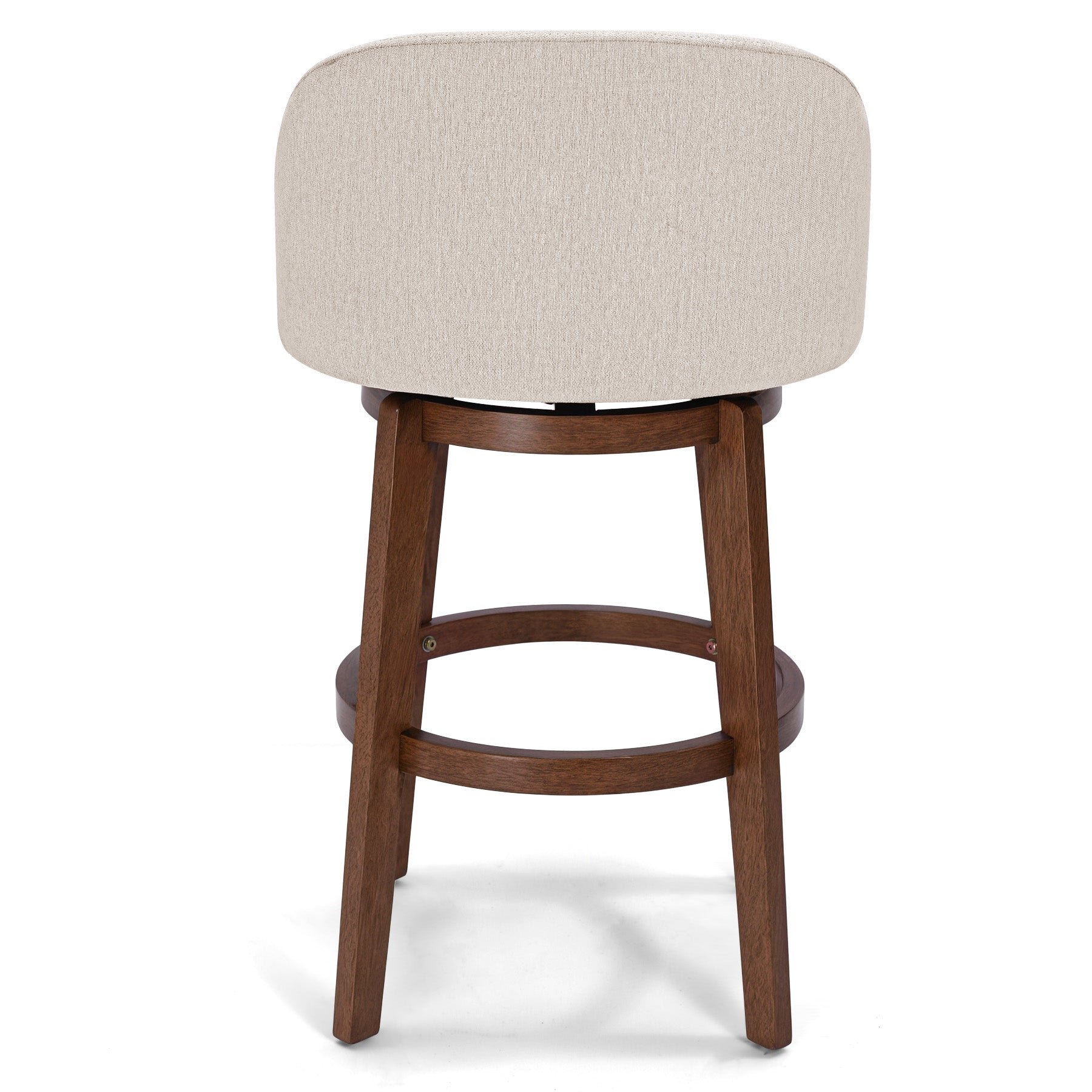 Modern Swivel Bar Stool #base-shape_Round Base #color_Dove Gray
