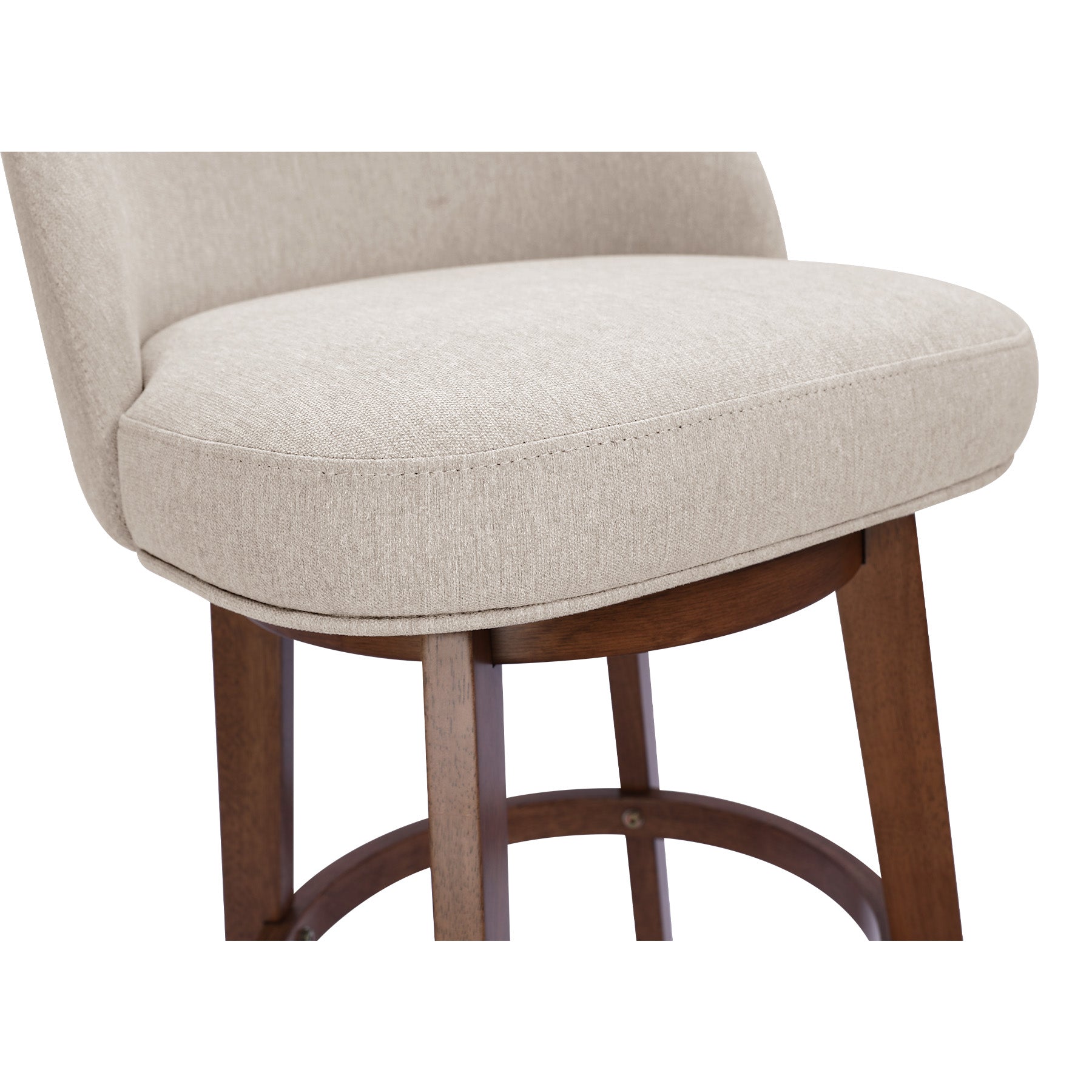 Modern Swivel Bar Stool #base-shape_Round Base #color_Dove Gray