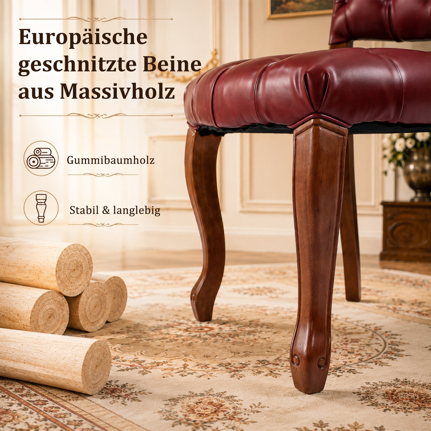 Button Tufted Dining Chair