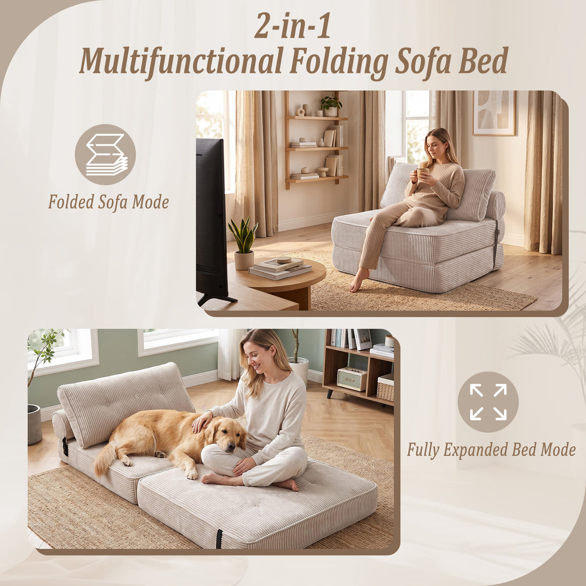 HomeMiYN Bean Bag Sofa for Living Room