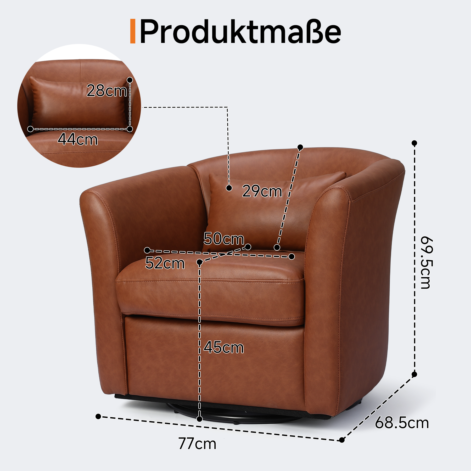 Leather Tub Chair