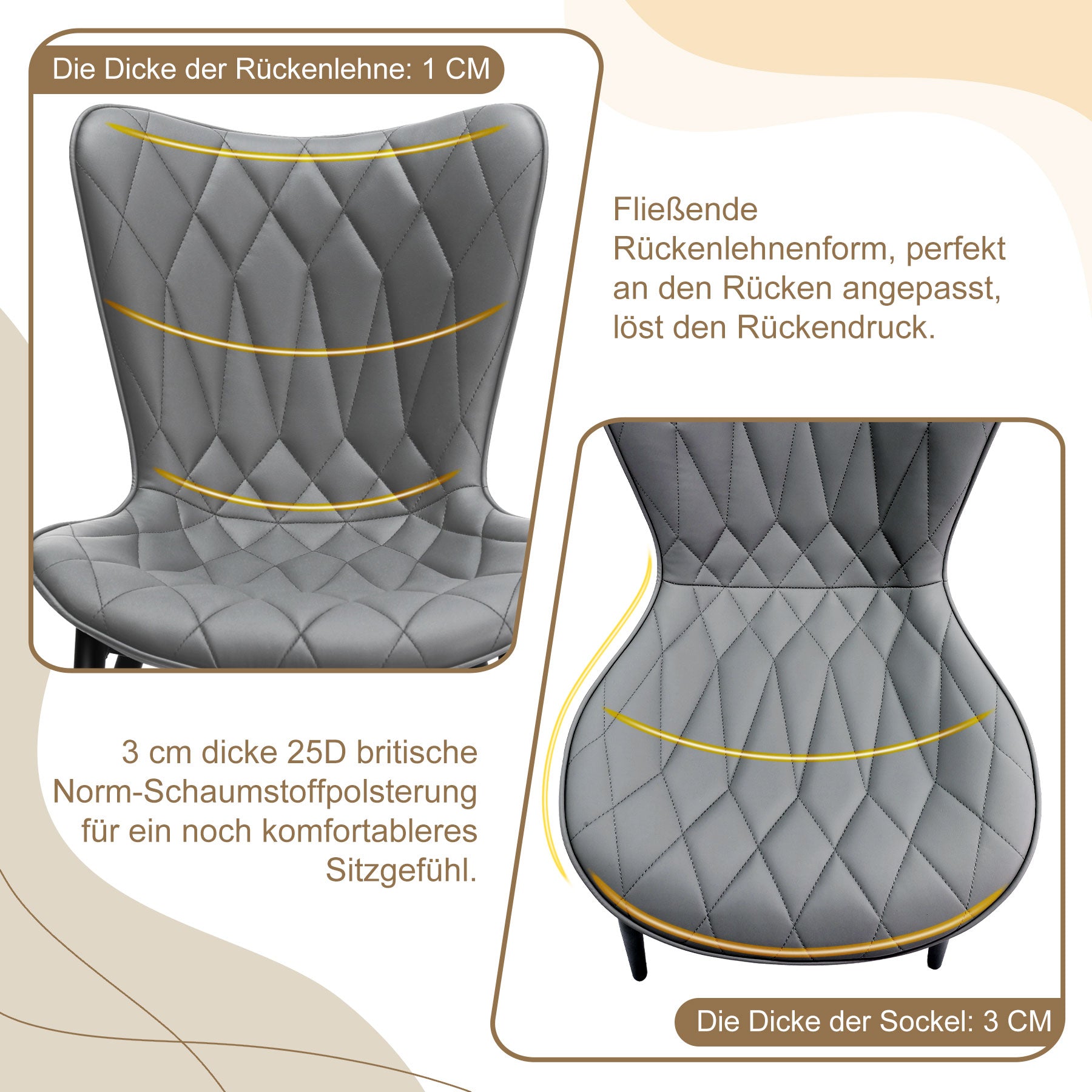 Cat Scratch Leather High Bar Stool