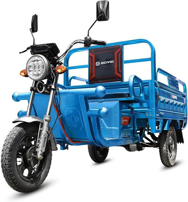 Oryxearth Electric Cargo Tricycle Truck,1000W 60V Three Wheel Electric Tipping Bucket Trike for Adults, Chinese Sanbengzi, Agricultural Household Elderly Vehicle, 440LBS Loader Hopper