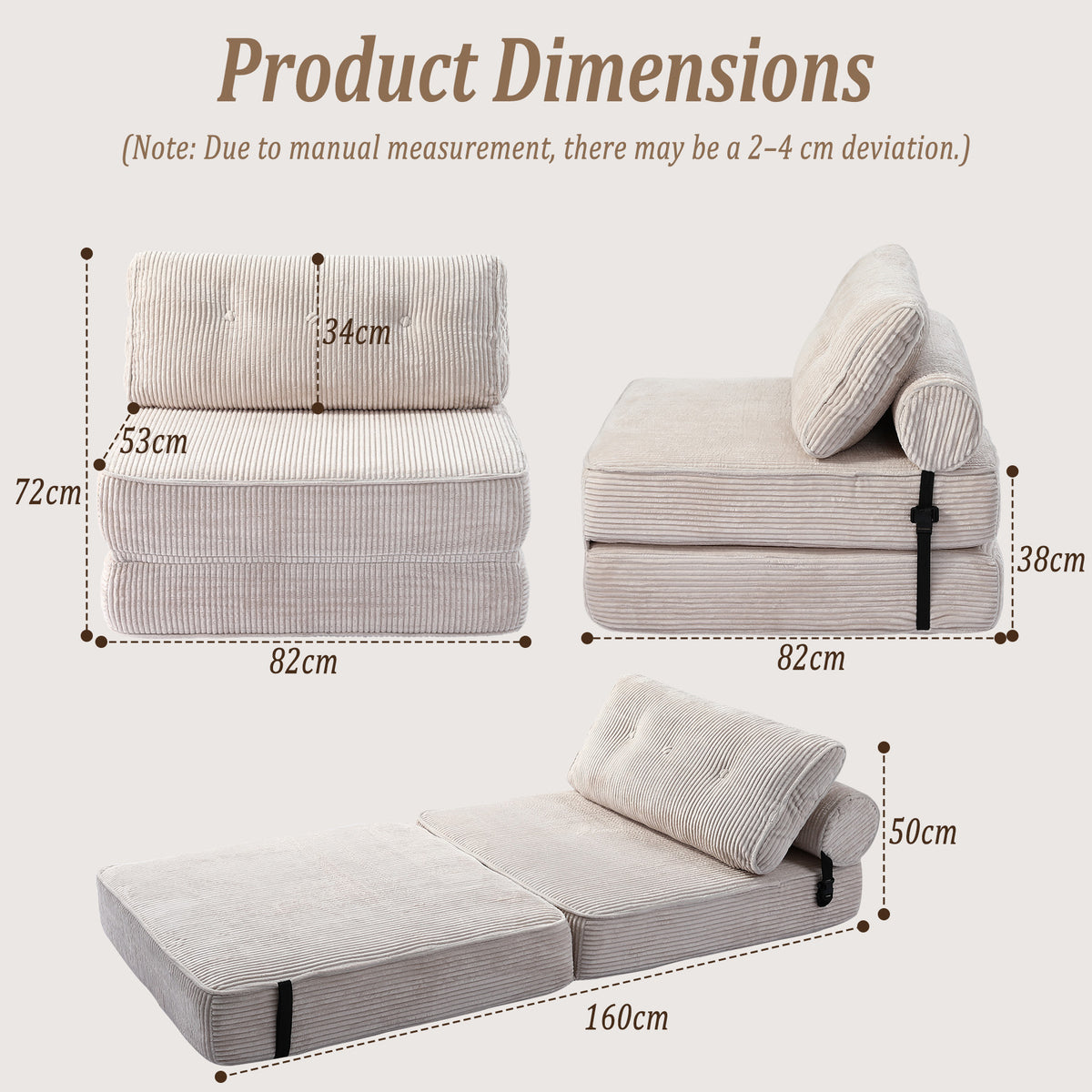 HomeMiYN Bean Bag Sofa for Living Room