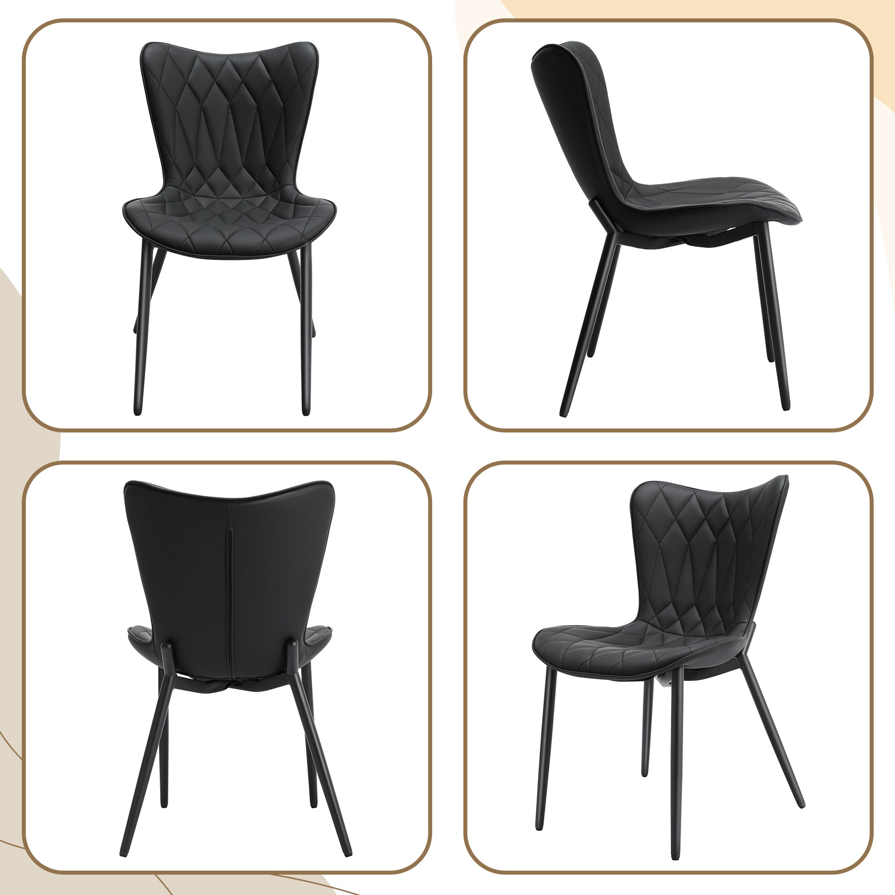 Cat Scratch Leather High Bar Stool