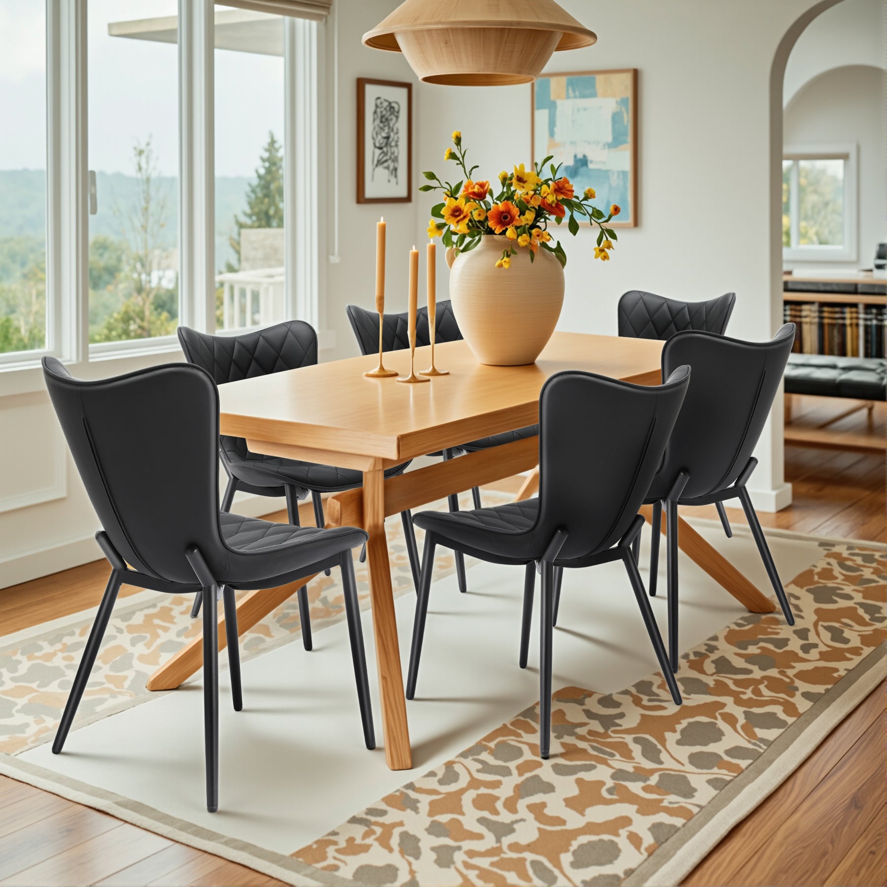 Cat Scratch Leather High Bar Stool