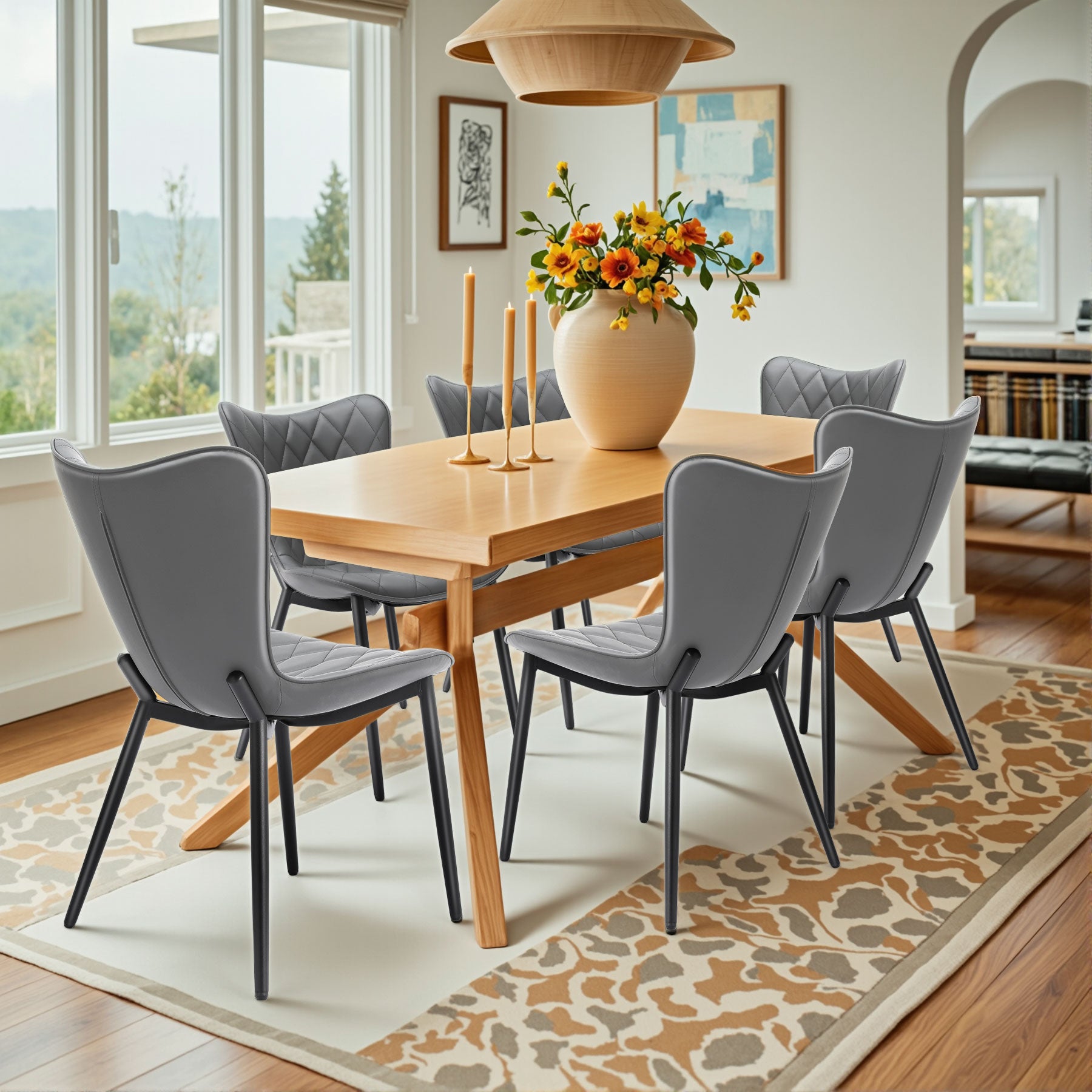 Cat Scratch Leather High Bar Stool