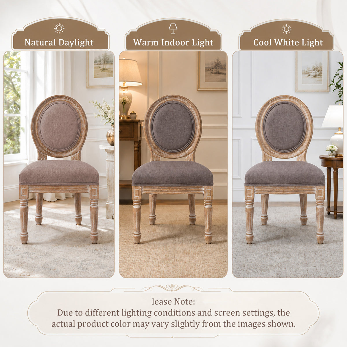HomeMiYN Set of 2 Wooden Kids Chairs Beige Padded Seat for Ages 3+