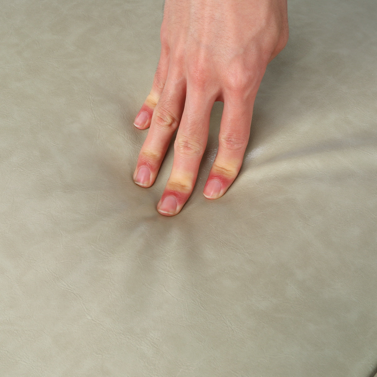 Walnut-Stained Hardwood Lounge Chair in Gray Vegan Leather