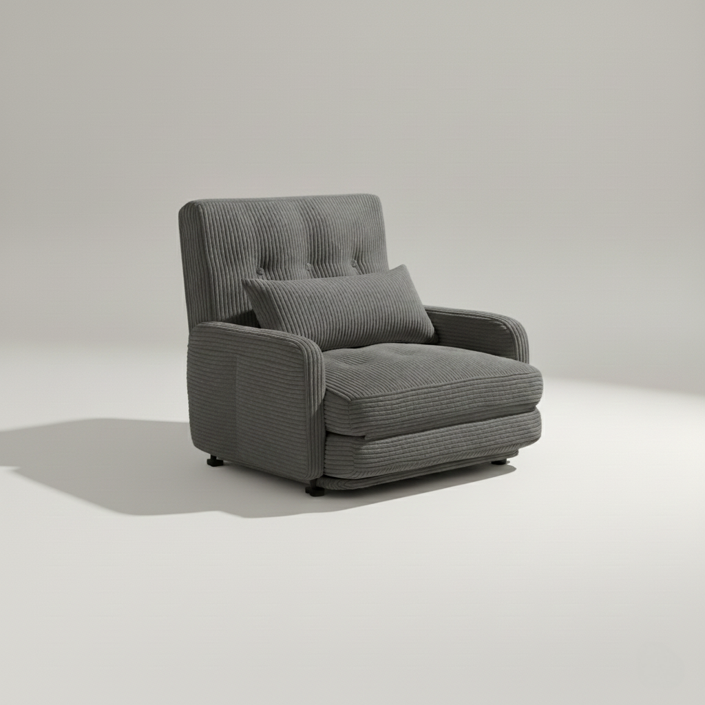 HomeMiYN Folding Sofa Bed in grey color #color_Grey