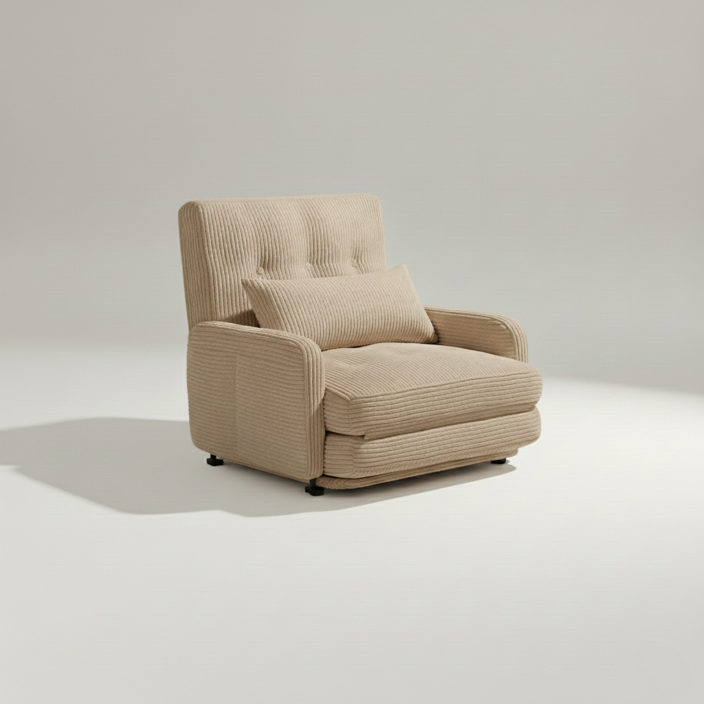 HomeMiYN Folding Sofa Bed in brown color #color_Brown