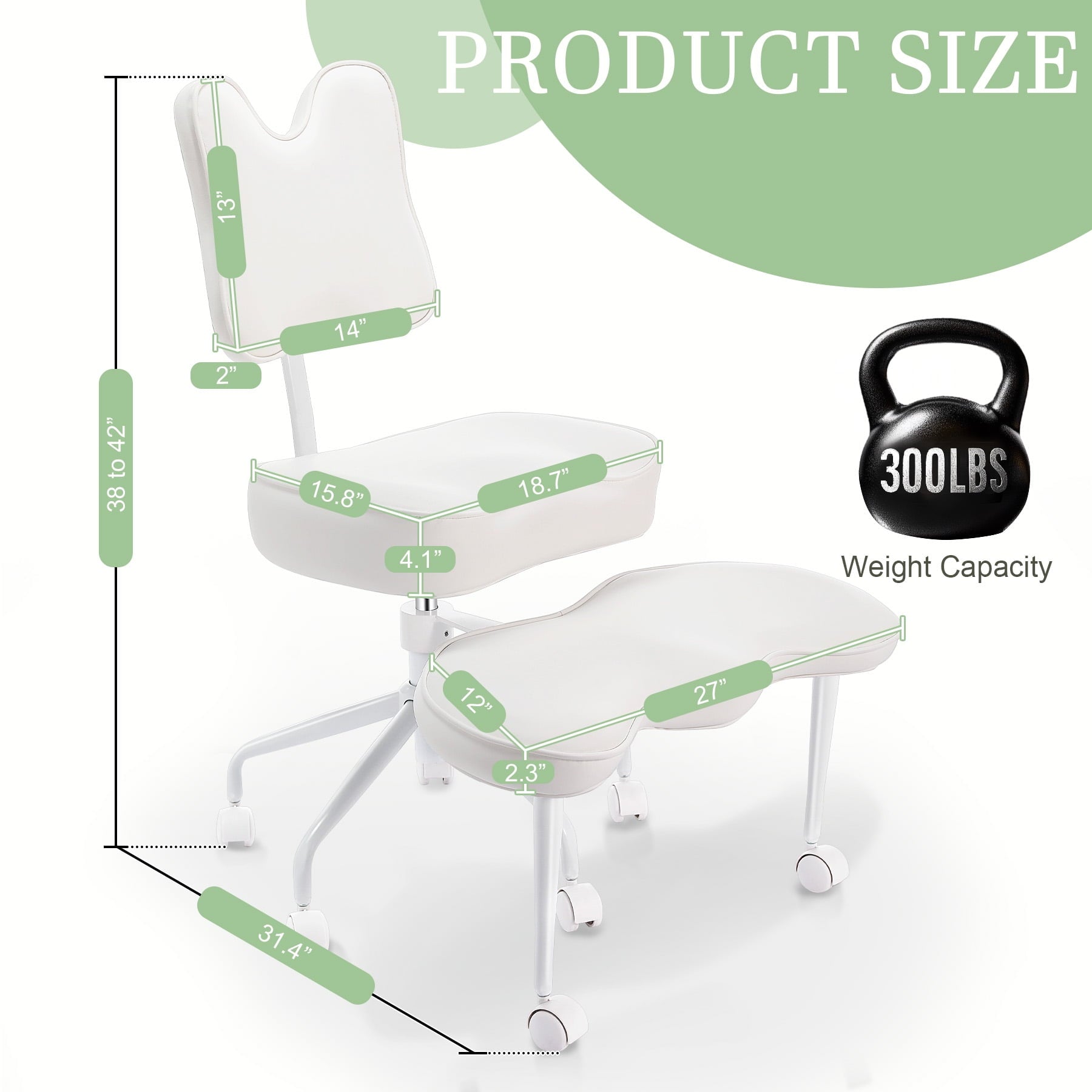 HomeMiYN Cross Legged Officce Chair with Wheels, with Lumbar Support fot Home Worker Yoga Kneeling