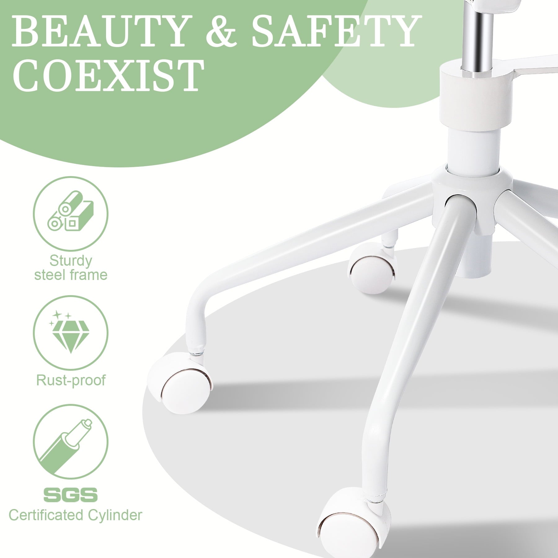 HomeMiYN Cross Legged Officce Chair with Wheels, with Lumbar Support fot Home Worker Yoga Kneeling