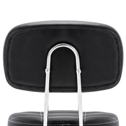 HomeMiYN PU Leather Lightweight Office Bar Stool Adjustable Height Chair