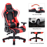 HomeMiYN Gaming Chair Racing Reclining Swivel High Back Chair Set