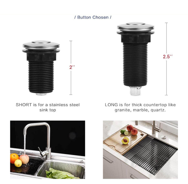 Garbage Disposal Switch, Cordless Air Switch Kit for Food Waste Disposer