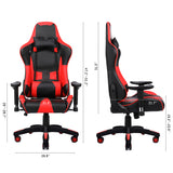 HomeMiYN Gaming Chair Racing Reclining Swivel High Back Chair Set