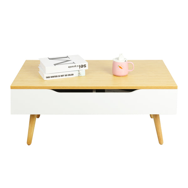 HomeMiYN Lift Top Coffee Table With Storage