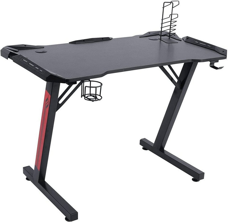 HomeMiYN Computer Desk HomeMiYN Modified Gaming Desk Z-Shape Gaming Computer Desk